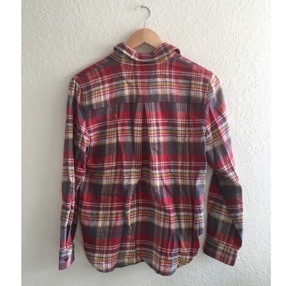 Rivet and Thread plaid popover flannel shirt - Picture 2 of 5